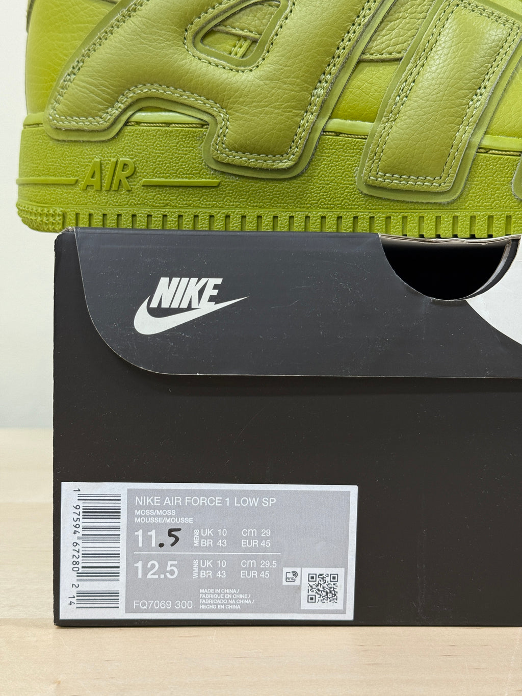 Air Force One Low CPFM Moss Sz 11.5