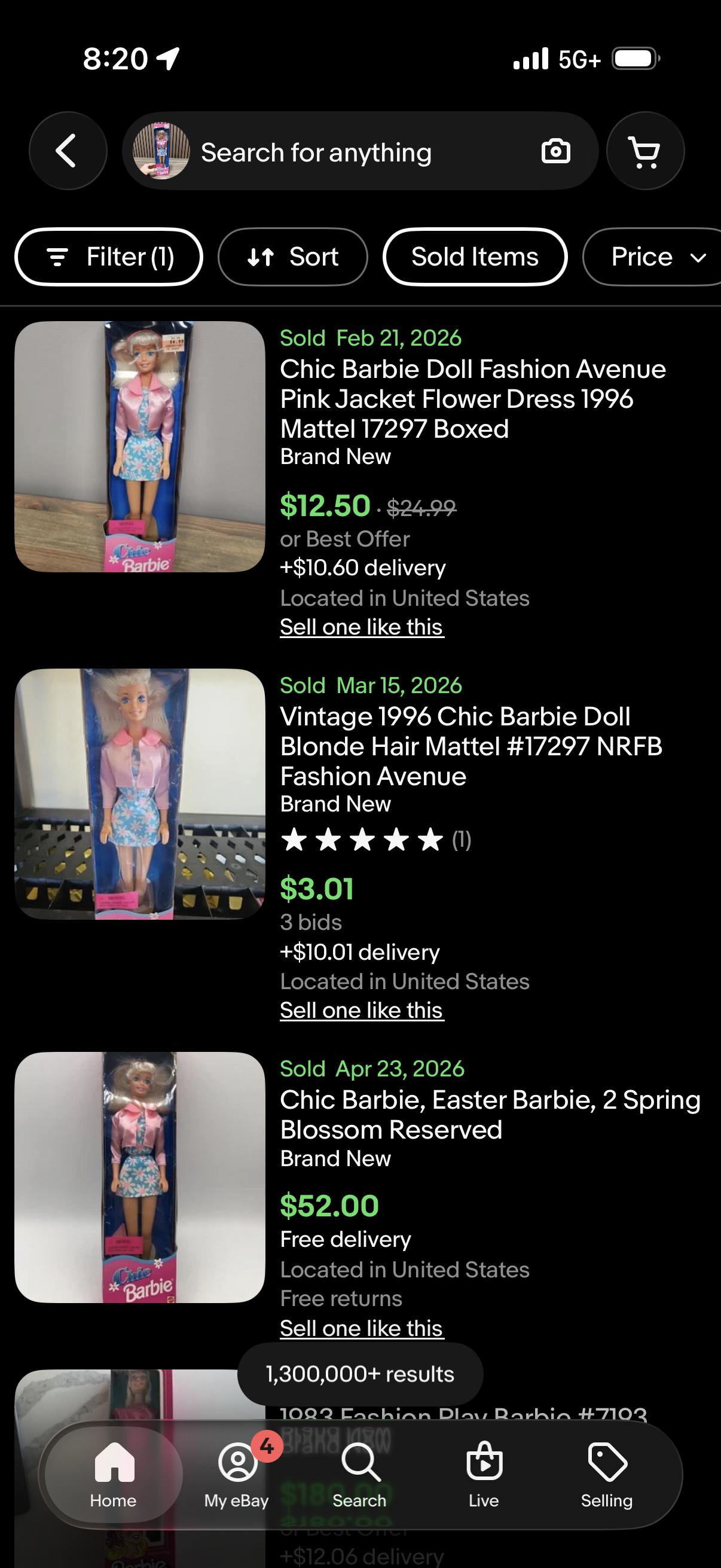 Chic Barbie Blonde Pink Jacket Doll Mattel #17297 1996