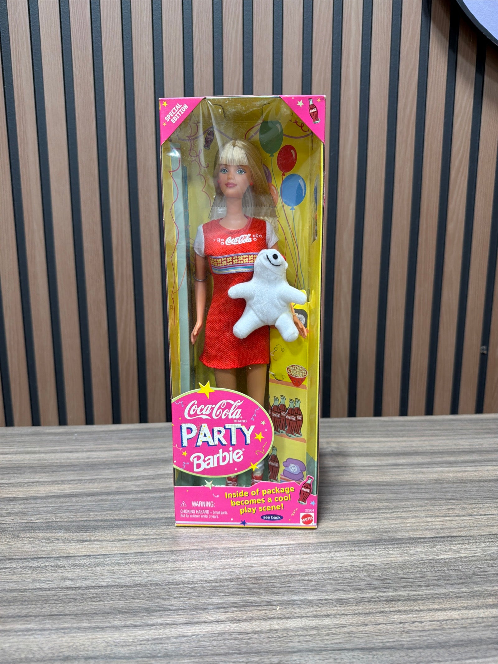 Vtg 1998 Mattel Coca-Cola Party Barbie Doll Special Edition #22964