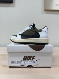 Jordan 1 Low Travis Scott Medium Olive Sz 6.5