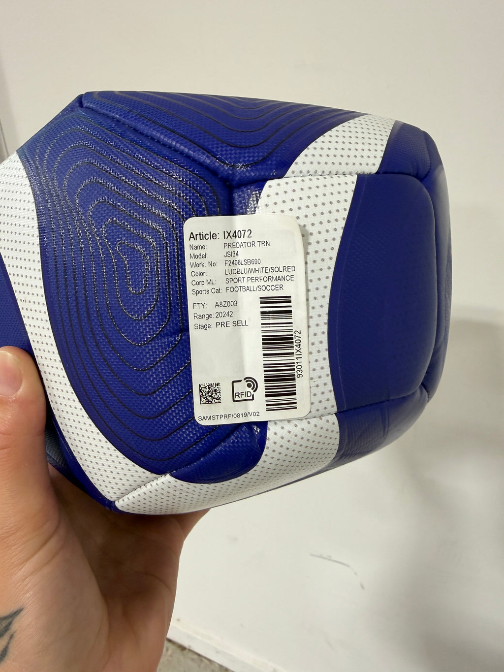 Adidas Predator Training Ball Blue