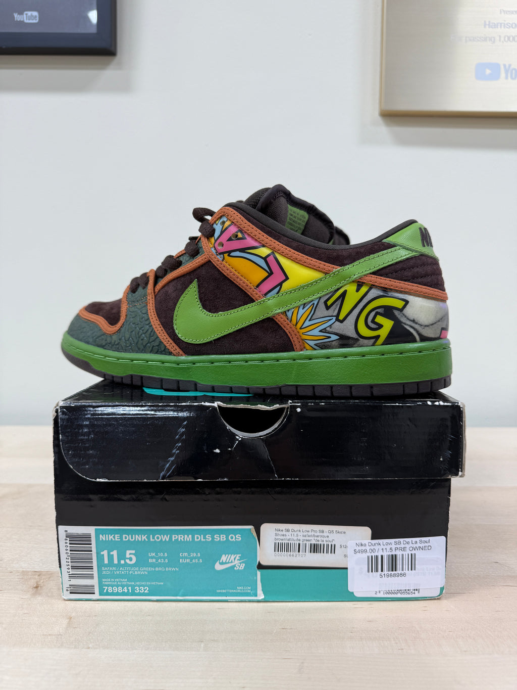 Nike SB Dunk Low De La Soul Sz 11.5