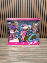 Load image into Gallery viewer, Vintage 1995 NIB Sealed Barbie sledding fun with her sisters -Winter Holiday

