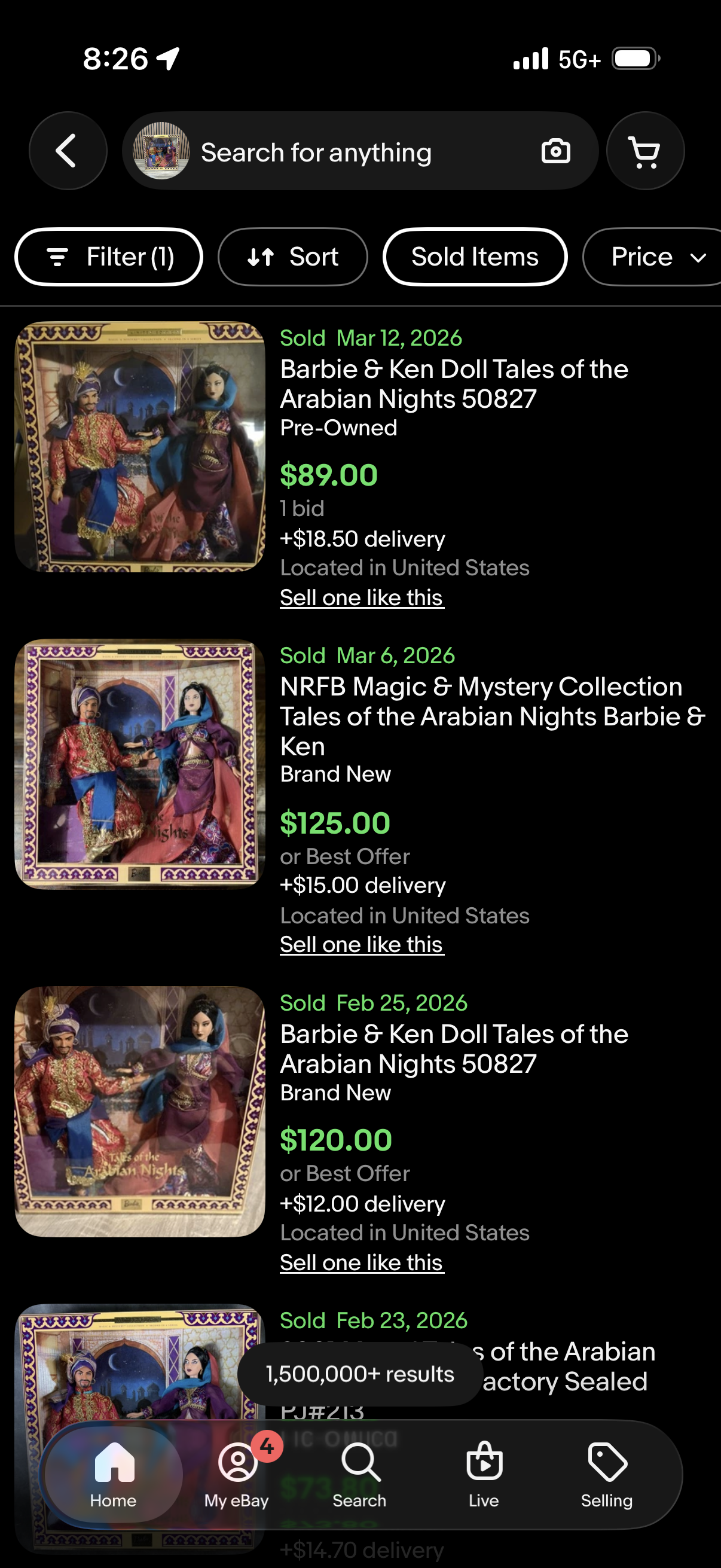 Mattel Barbie Tales of the Arabian Nights BARBIE & KEN Dolls 50827