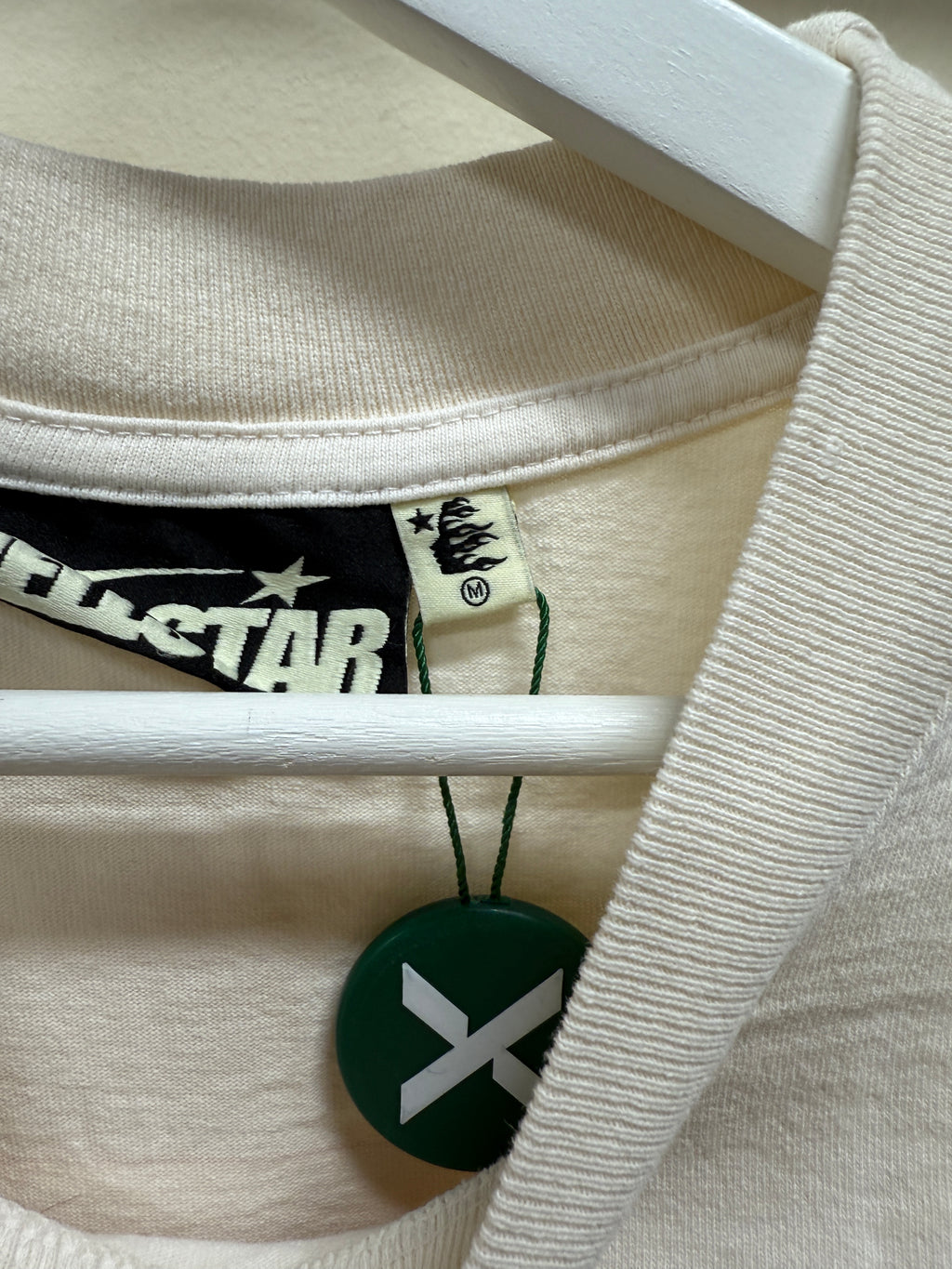 Hellstar T-Shirt White/Orange Sz M