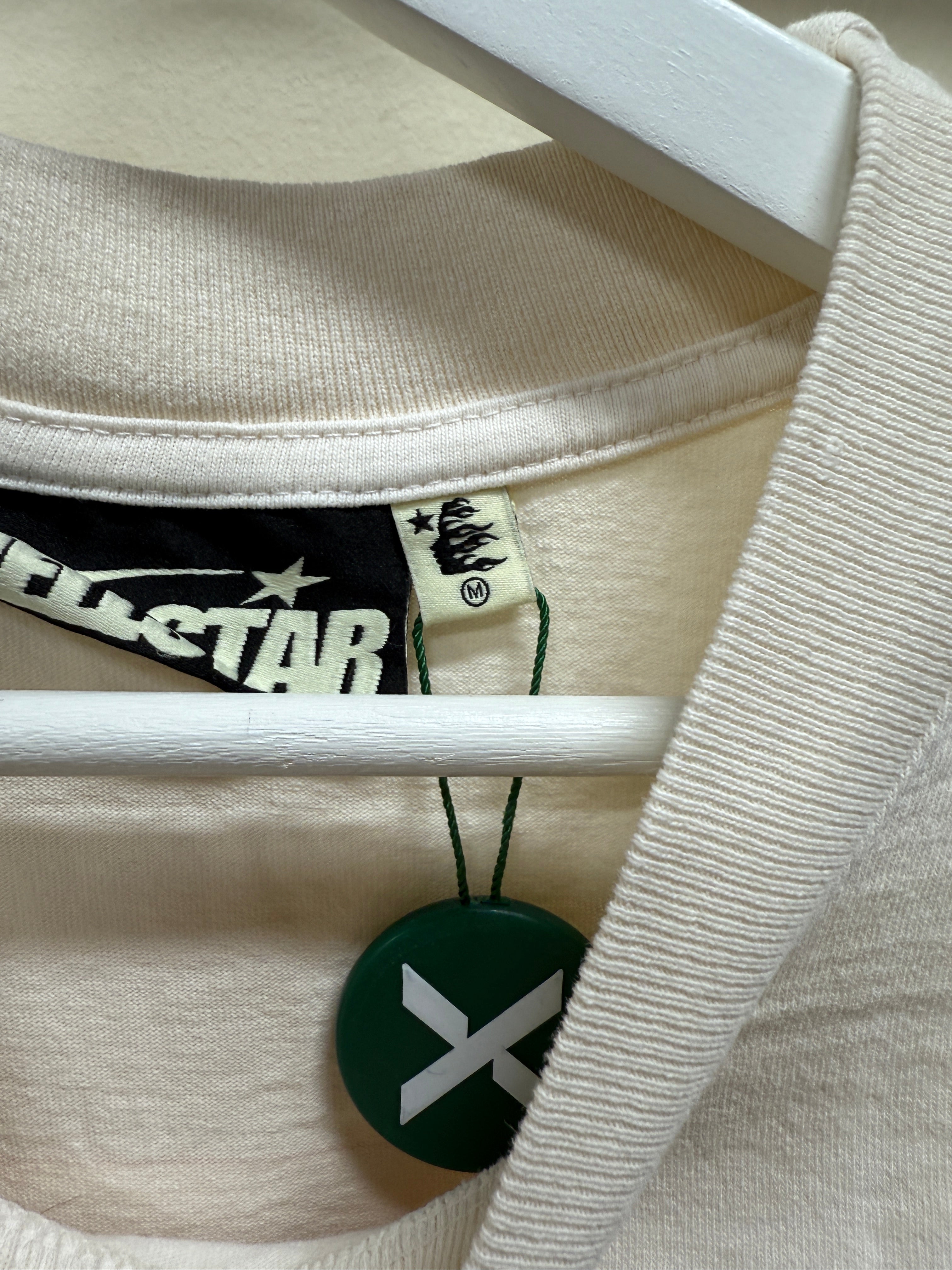 Hellstar T-Shirt White/Orange Sz M