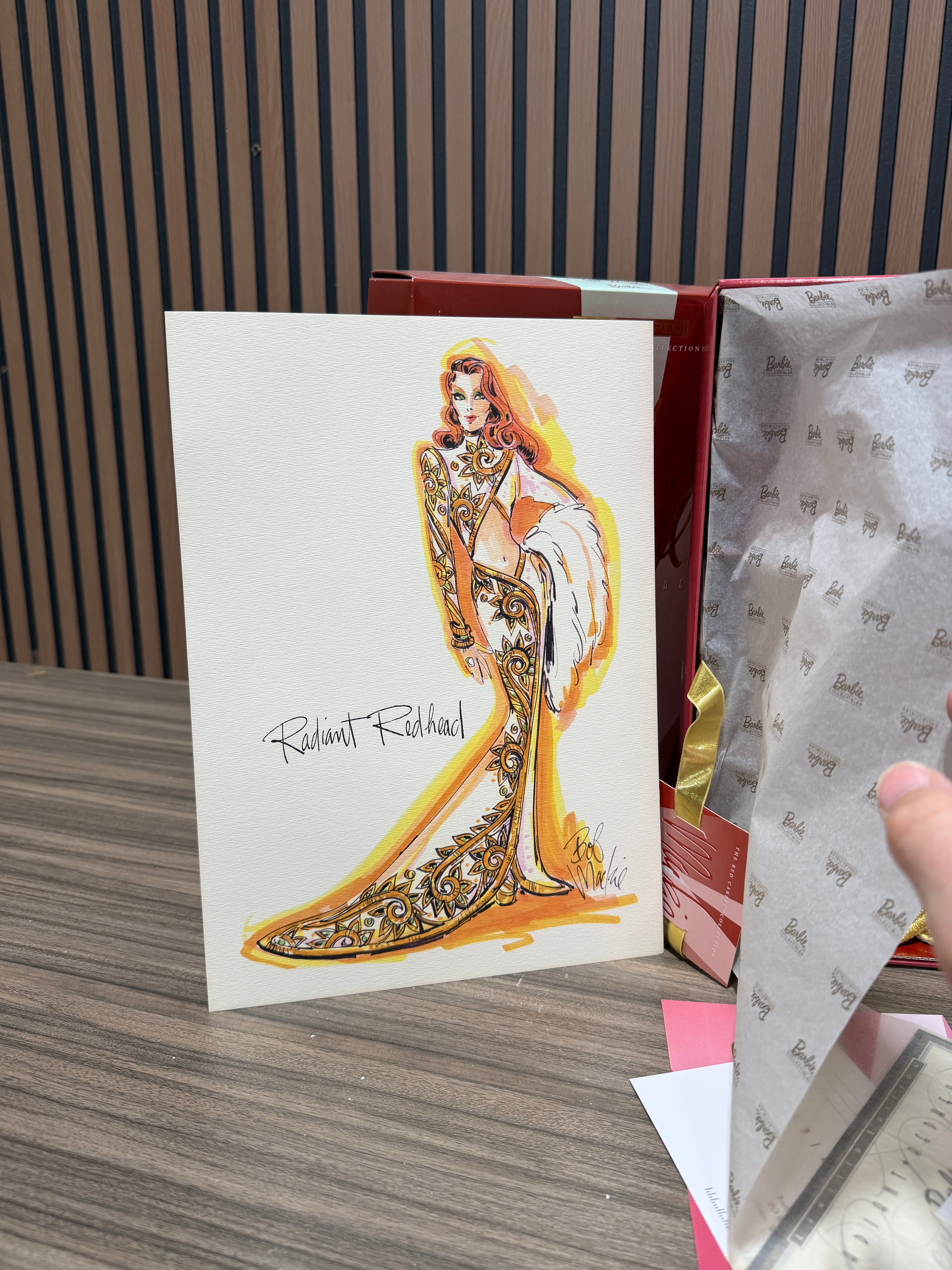 Bob Mackie Radiant Redhead Barbie Doll - Red Carpet Collection