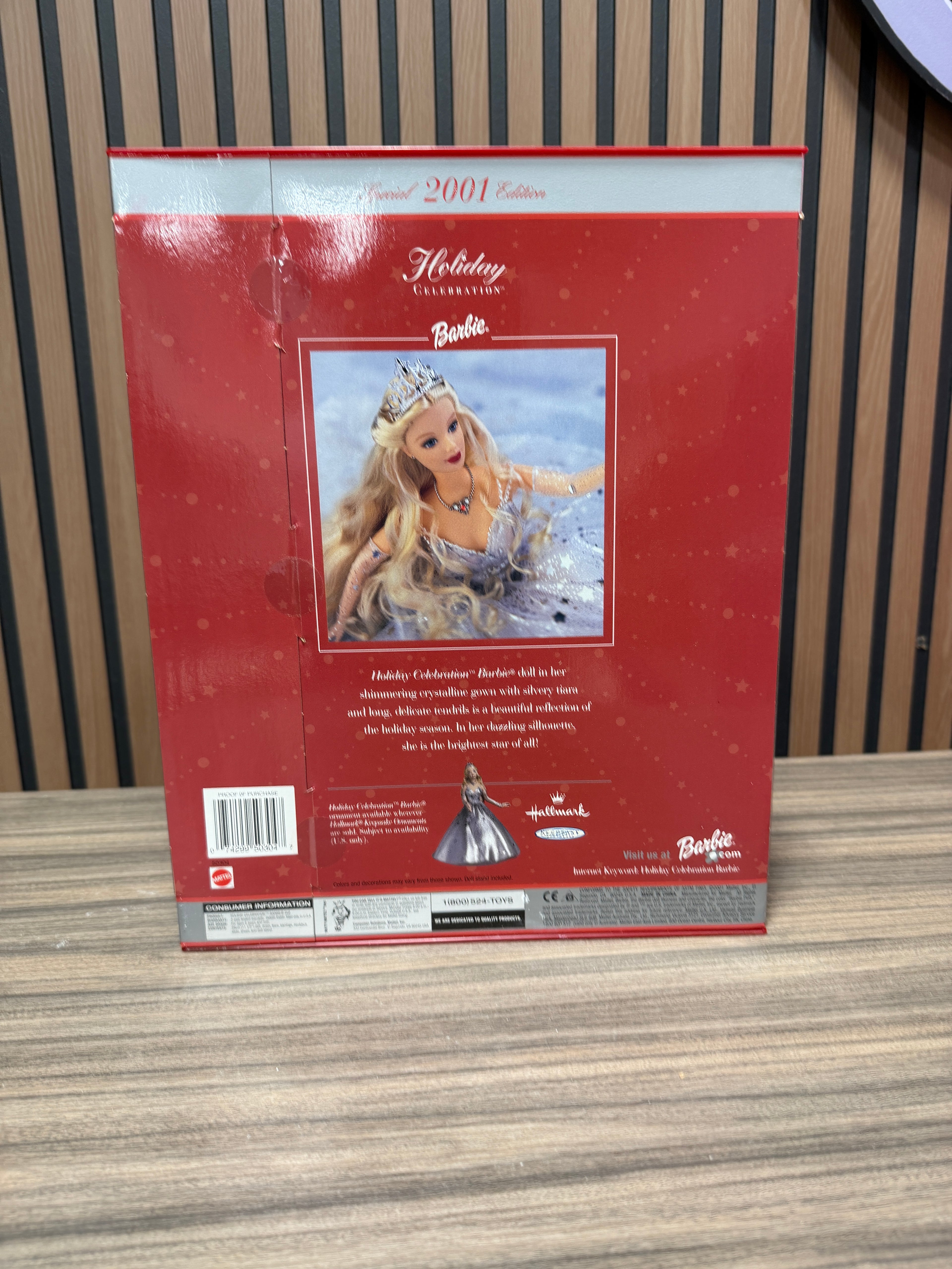 Mattel Holiday Celebration 2001 Barbie Doll - 50304