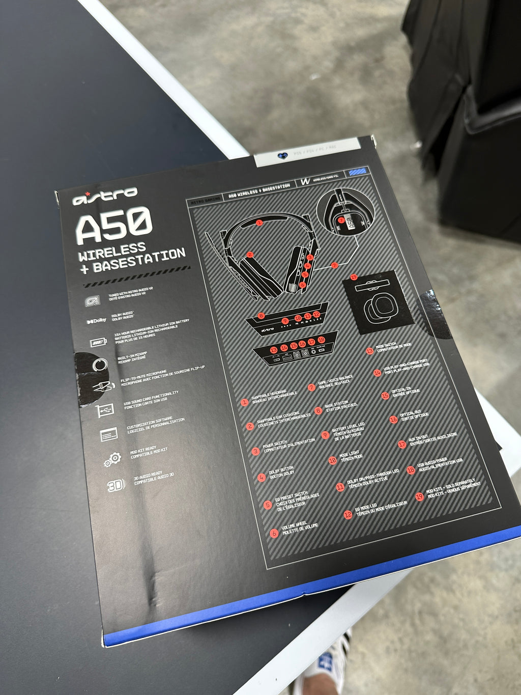 Astro Gaming - A50 Wireless Headphones for PS5, PS4 - Black