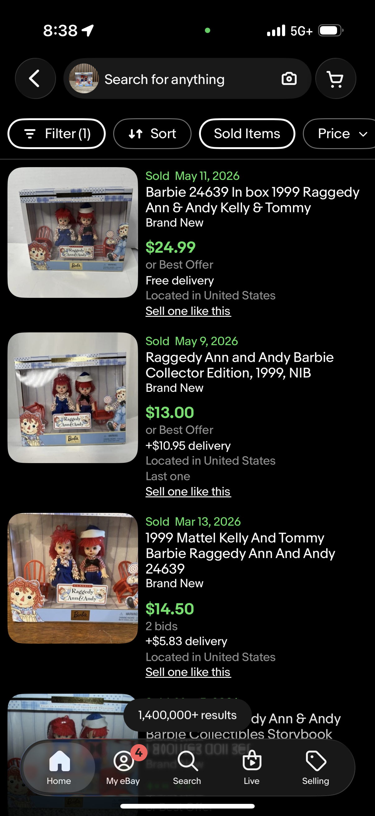 Barbie Raggedy Ann and Andy Kelly & Tommy Storybook