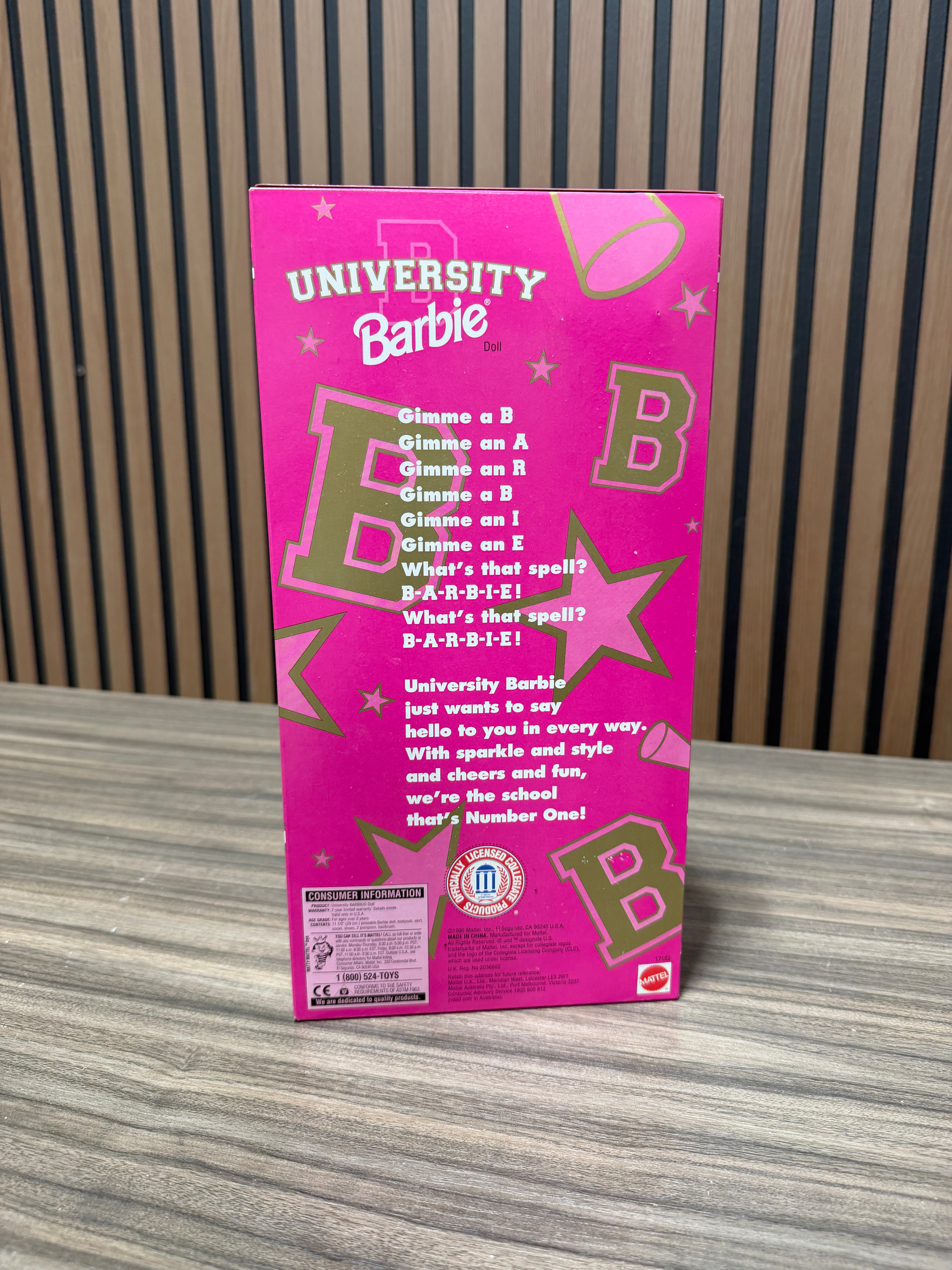 University Barbie Mattel Special Edition University of Georgia