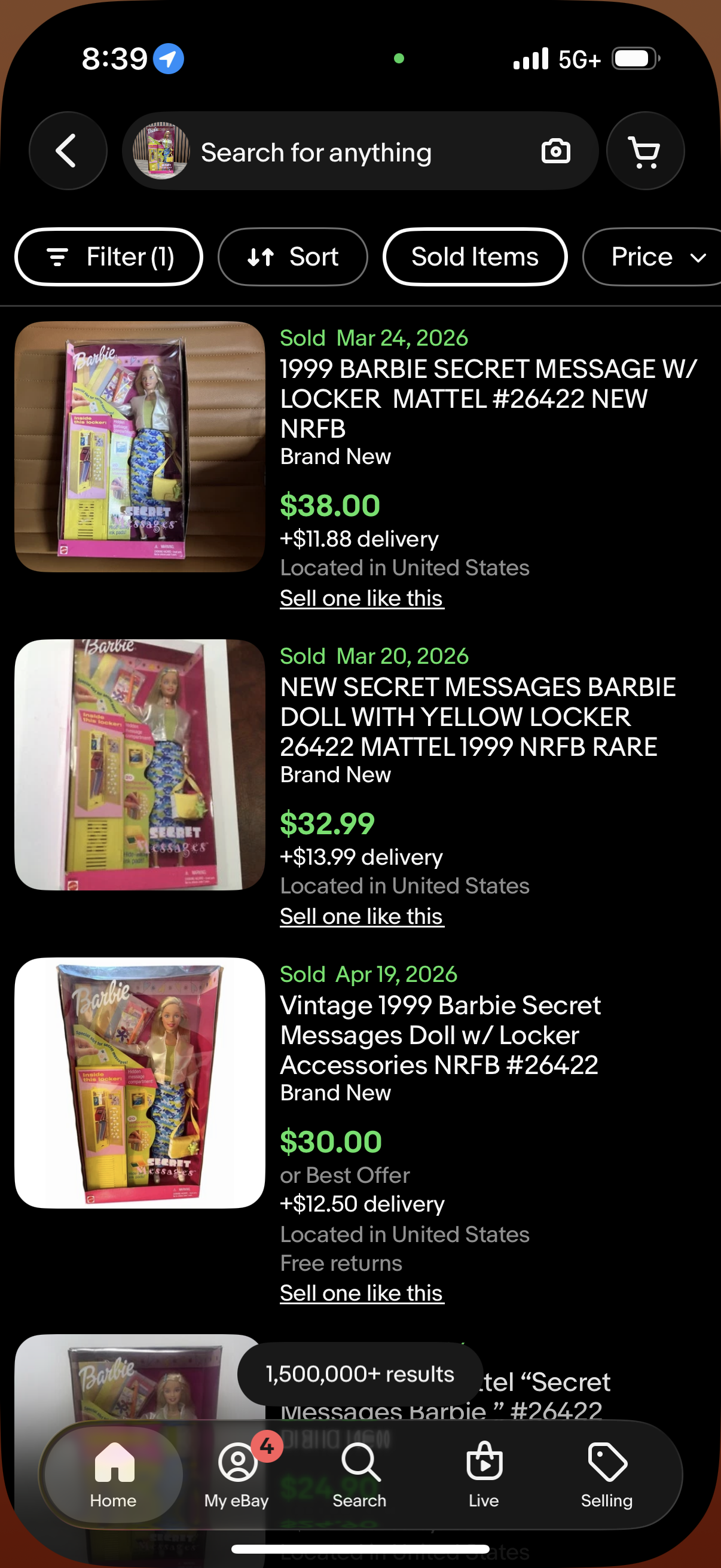 1999 SECRET MESSAGES BARBIE School Locker & Stampers Playline