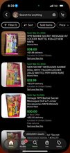 Load image into Gallery viewer, 1999 SECRET MESSAGES BARBIE School Locker &amp; Stampers Playline
