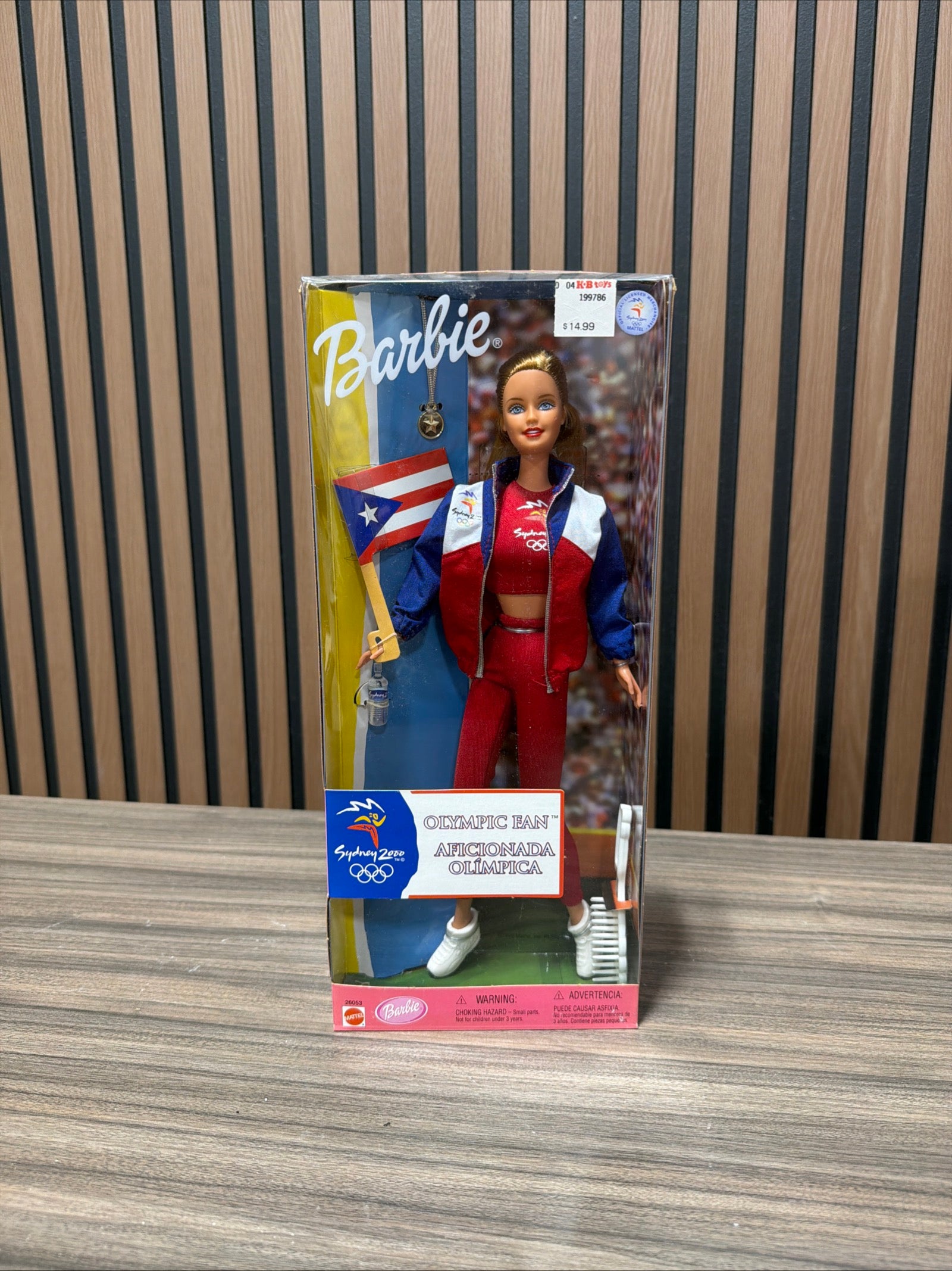 2000 Sydney Olympic Fan Barbie Doll 1999 Mattel 26053