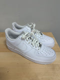 DEFECTS Nike Air Force 1 Low 07 Triple White Leather CW2288-111 Men’s Size 9.5