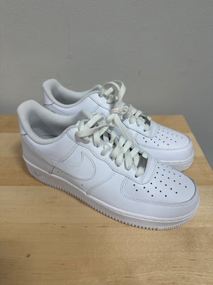 DEFECTS Nike Air Force 1 Low 07 Triple White Leather CW2288-111 Men’s Size 9.5