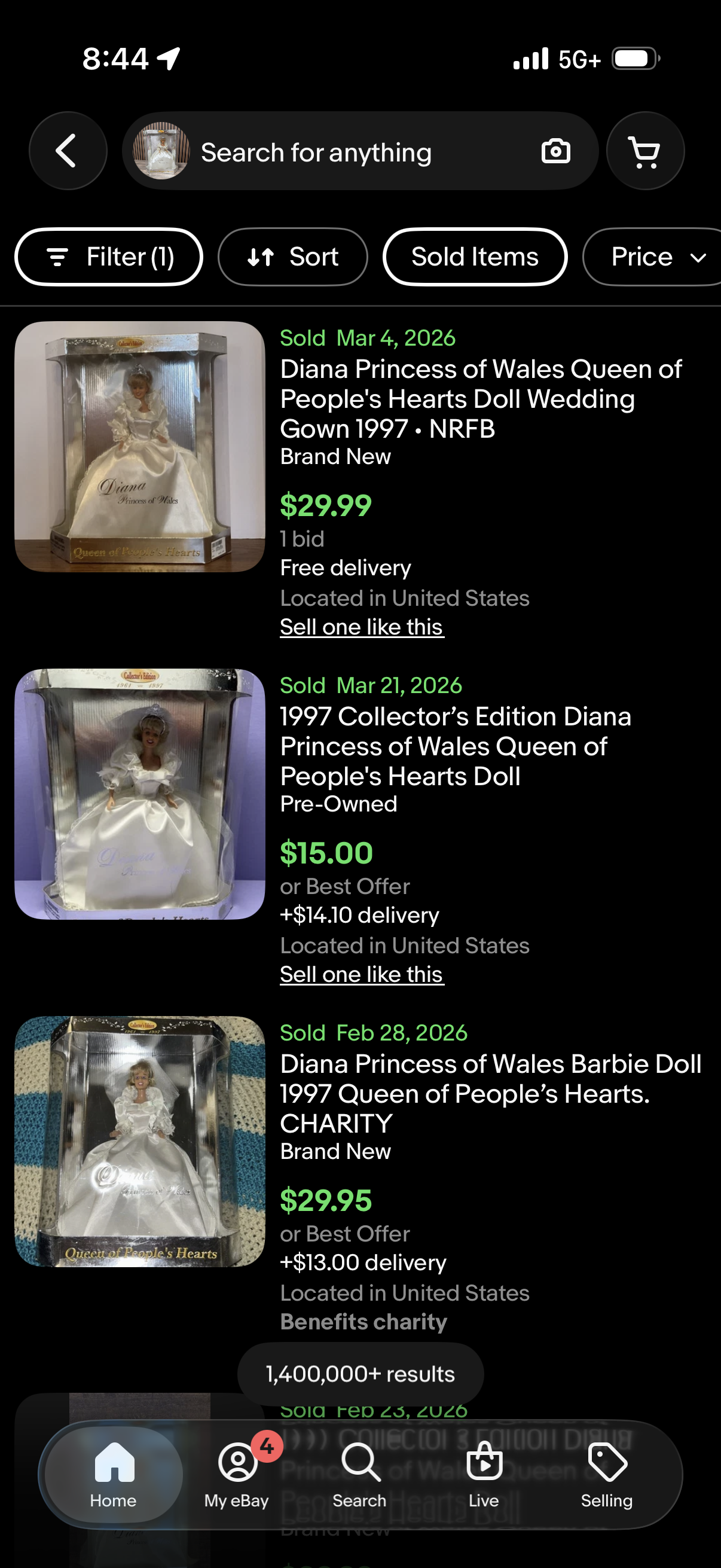 Diana Princess of Wales Collectors Edition Barbie