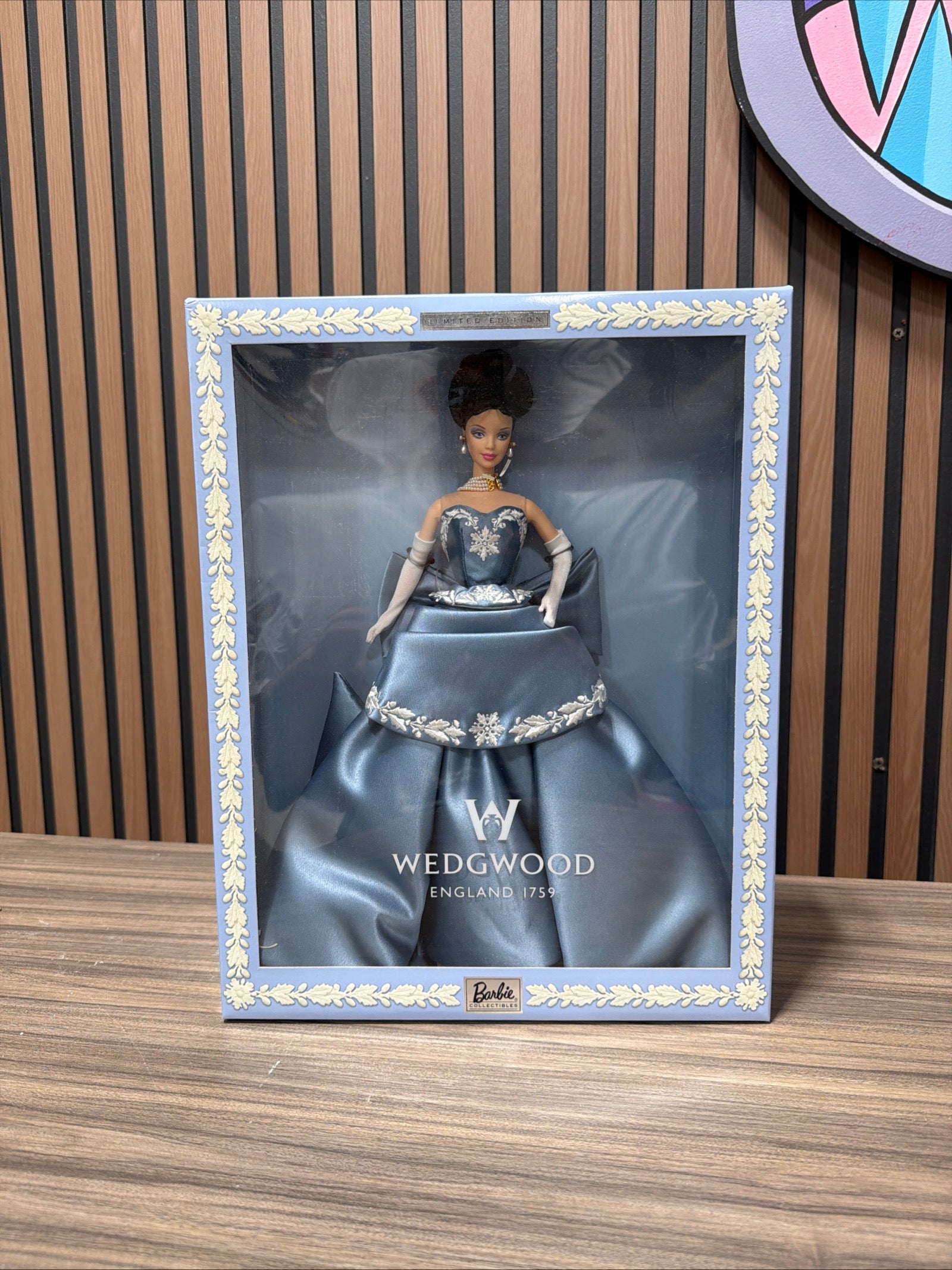 Wedgwood England 1759 Barbie Doll Limited Edition Blue Dress
