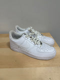 Lightly worn Nike Air Force 1 Low 07 Triple White Leather CW2288-111 Men’s Size 10.5
