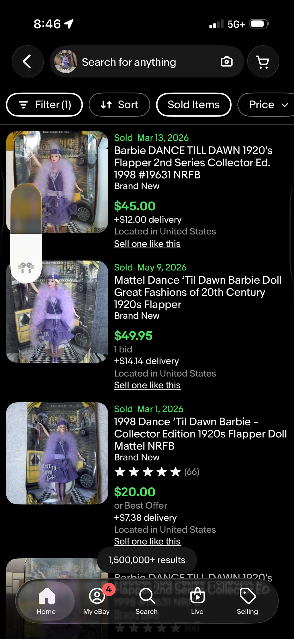 We-R-Toys Dance 'Til Dawn Barbie Great Fashions of the 20th Century 1920s
