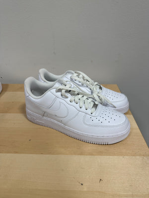 Lightly worn Nike Air Force 1 Low 07 Triple White Leather CW2288-111 Men’s Size 11