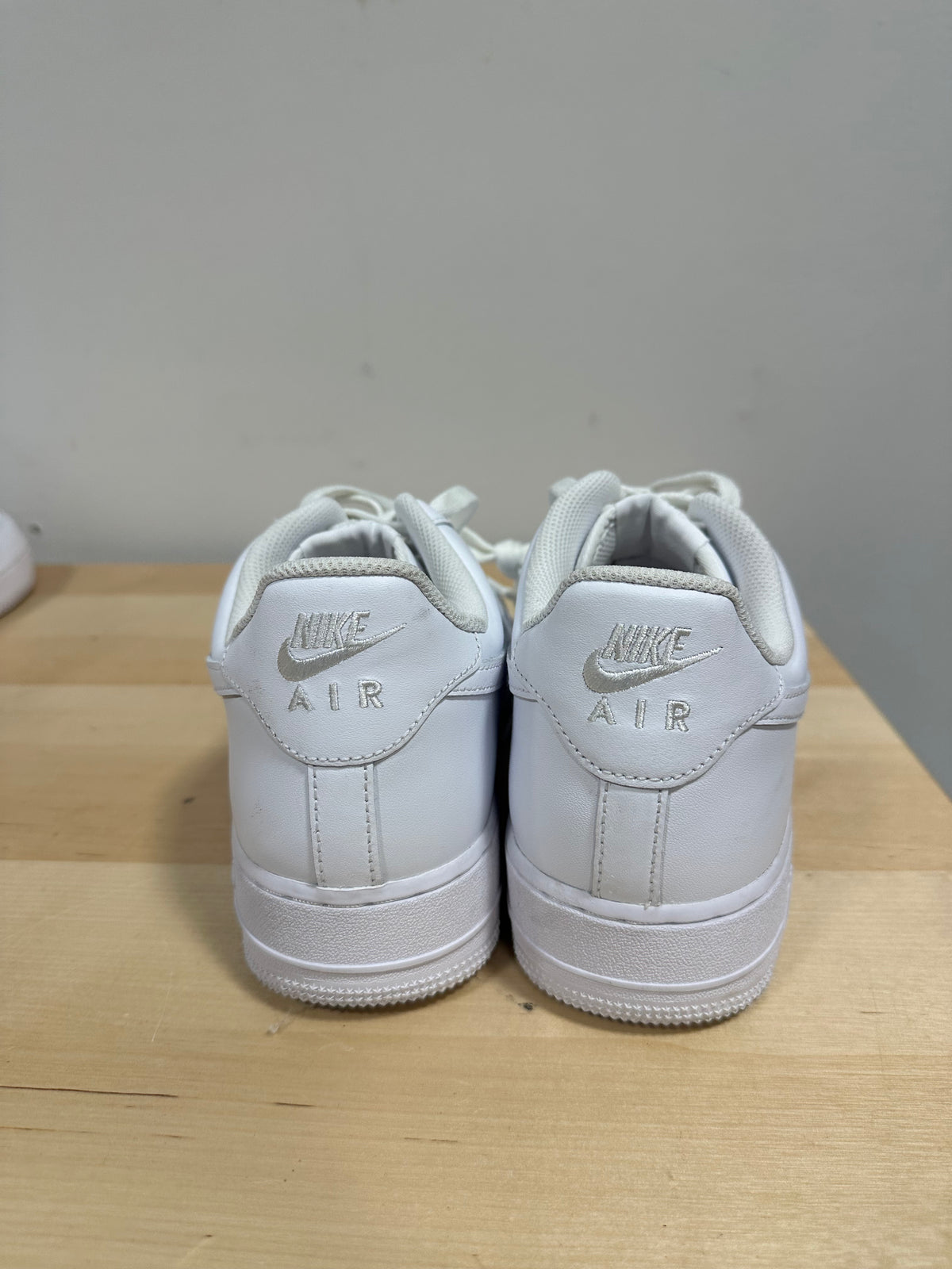 Lightly worn Nike Air Force 1 Low 07 Triple White Leather CW2288-111 Men’s Size 11