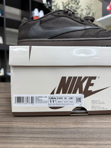 Nike x Travis Scott Jordan 1 Low Velvet Brown Sz 11.5