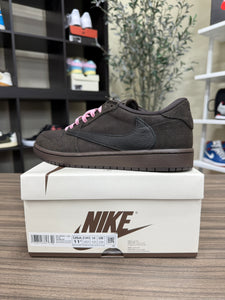 Nike x Travis Scott Jordan 1 Low Velvet Brown Sz 11.5