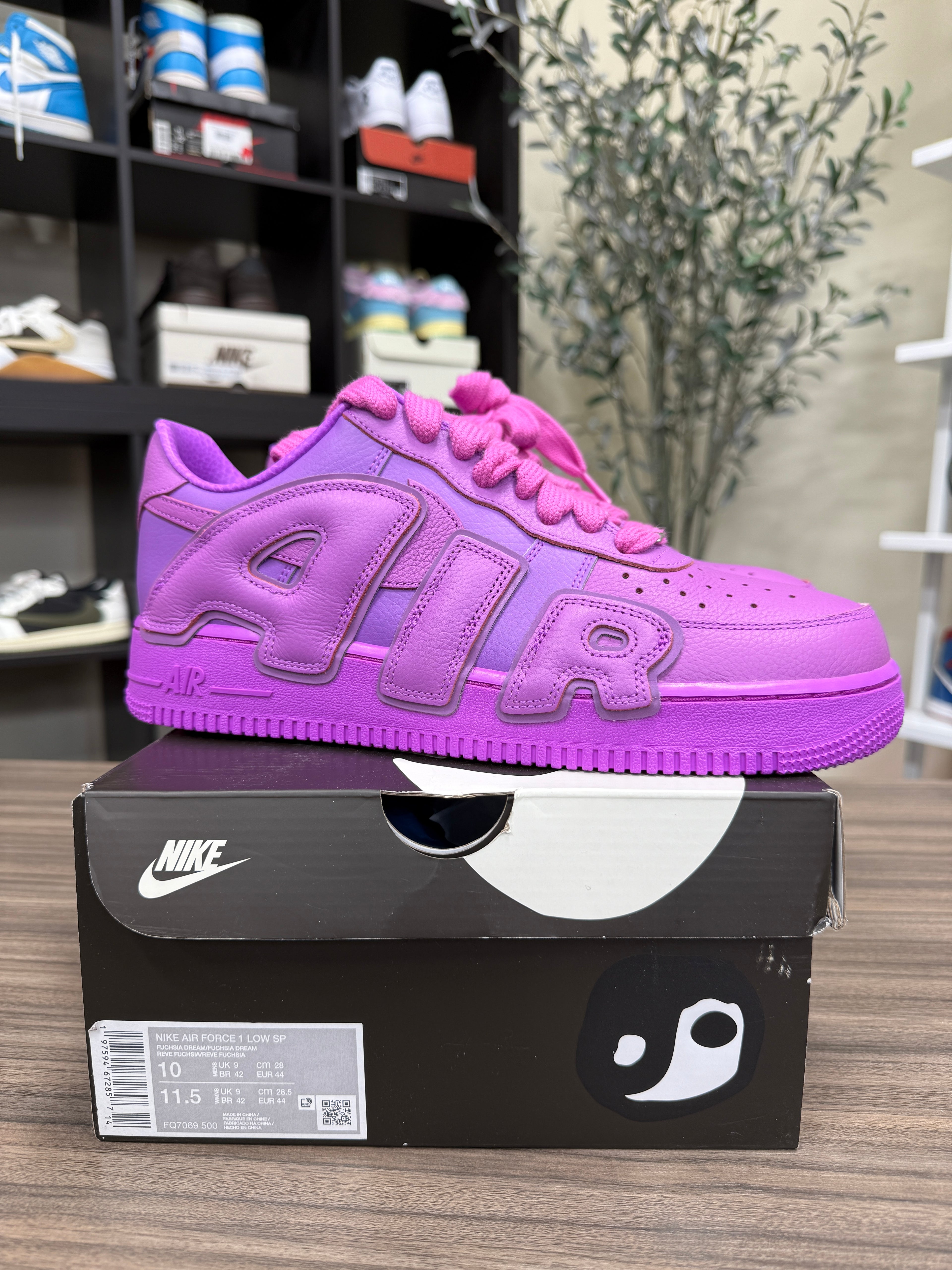 Nike Air Force 1 low CPFM Fuchsia Sz 10