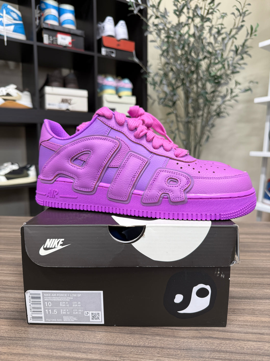 Nike Air Force 1 low CPFM Fuchsia Sz 10