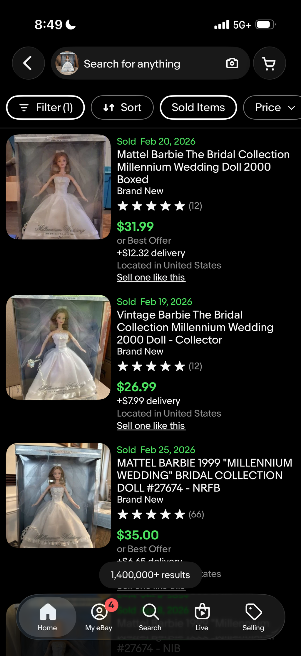 Millennium Wedding Barbie (The Bridal Collection) 2000