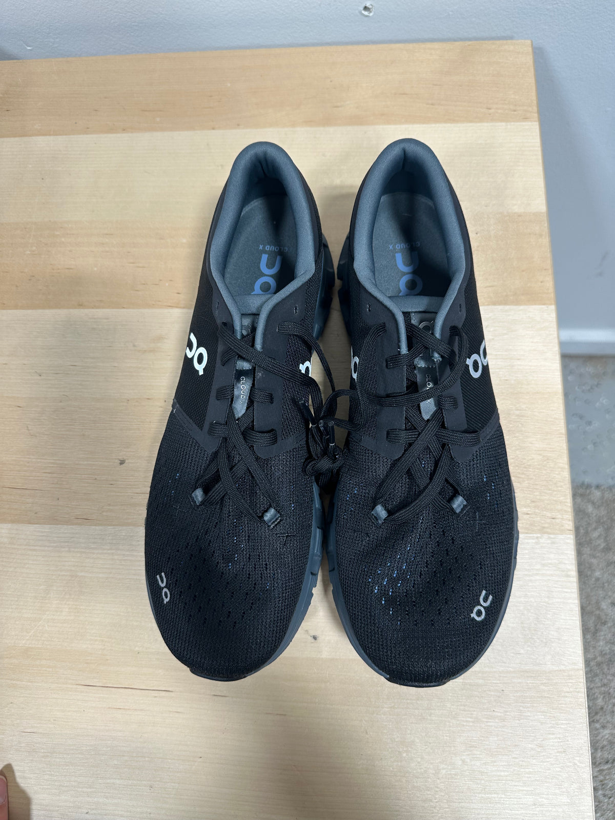 On Running Cloud X 4 Black Chambray Men's Training Shoes Crossover Sneakers Size 11 3ME30041446