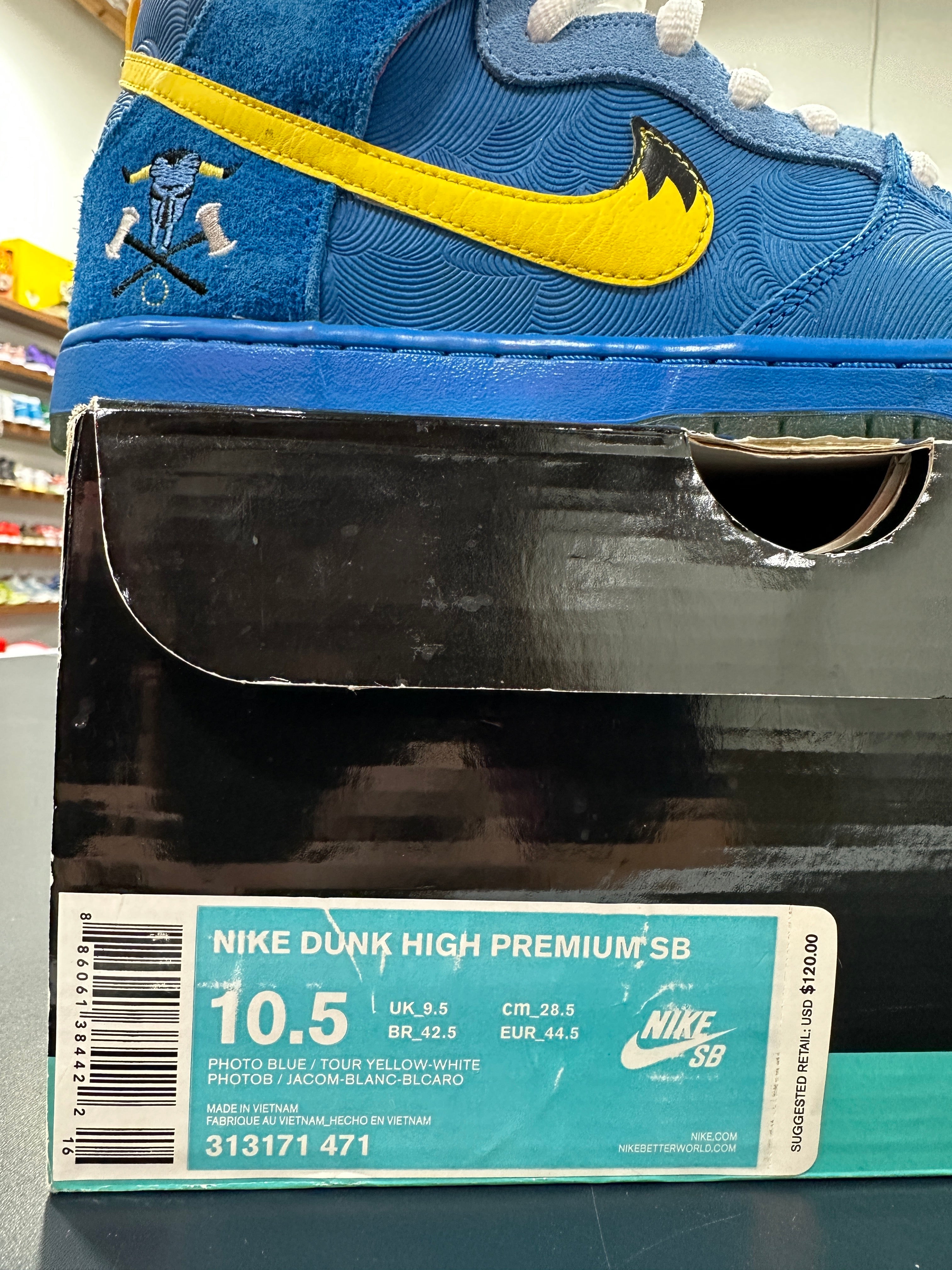 Nike SB Dunk High Familia Blue Ox Sz 10.5