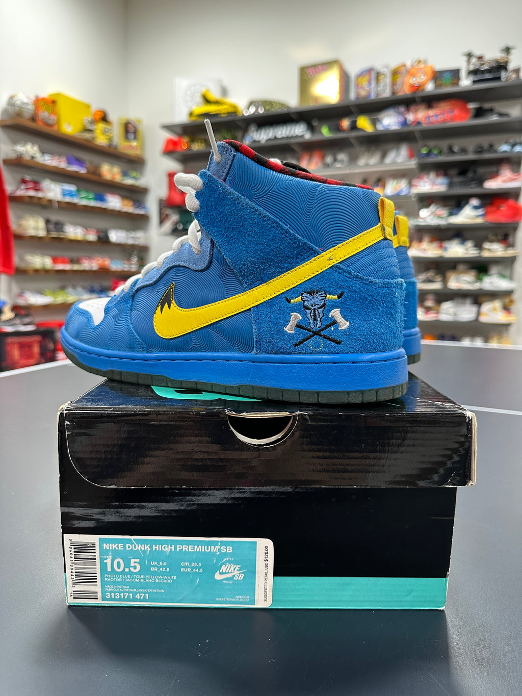 Nike SB Dunk High Familia Blue Ox Sz 10.5