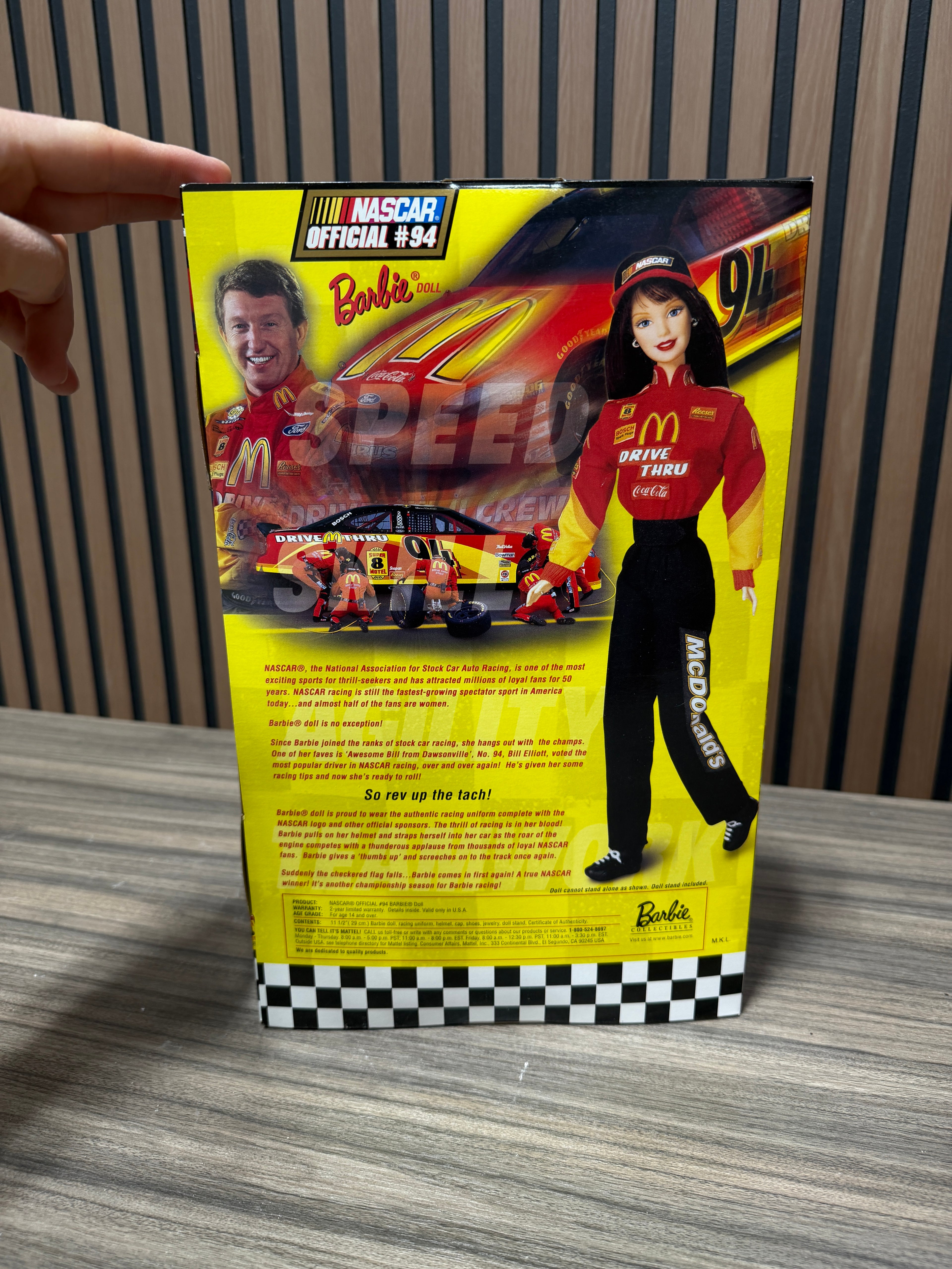 Barbie Doll NASCAR #94 Official 1999 Collector Edition