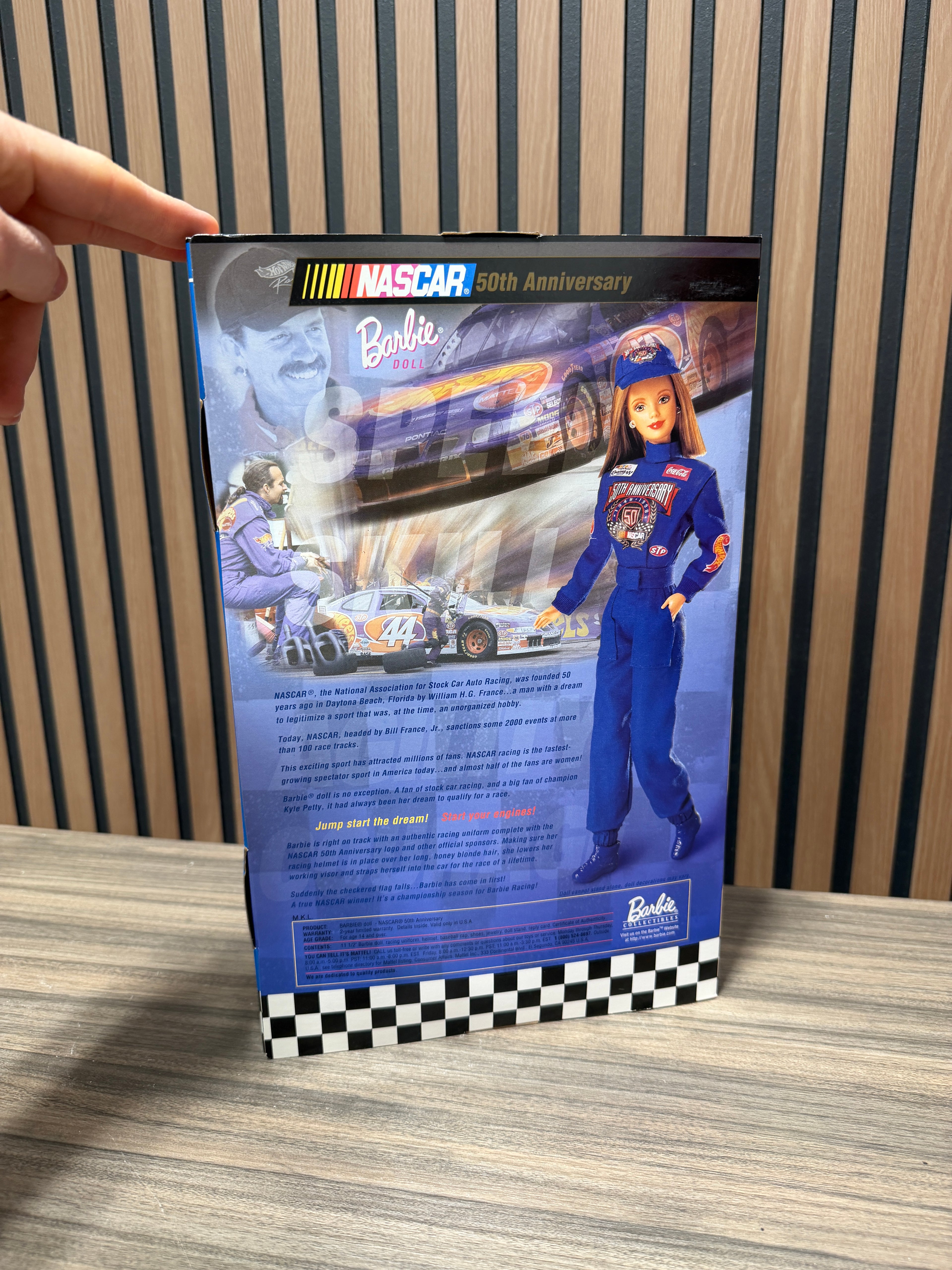 Nascar Barbie 50th Anniversary Collector Edition 1948-1998 Mattel 20442