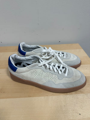 P448 Bali Off White Grey Suede Blue Leather Heel Gum Sole Men’s Size 11 / EU 44