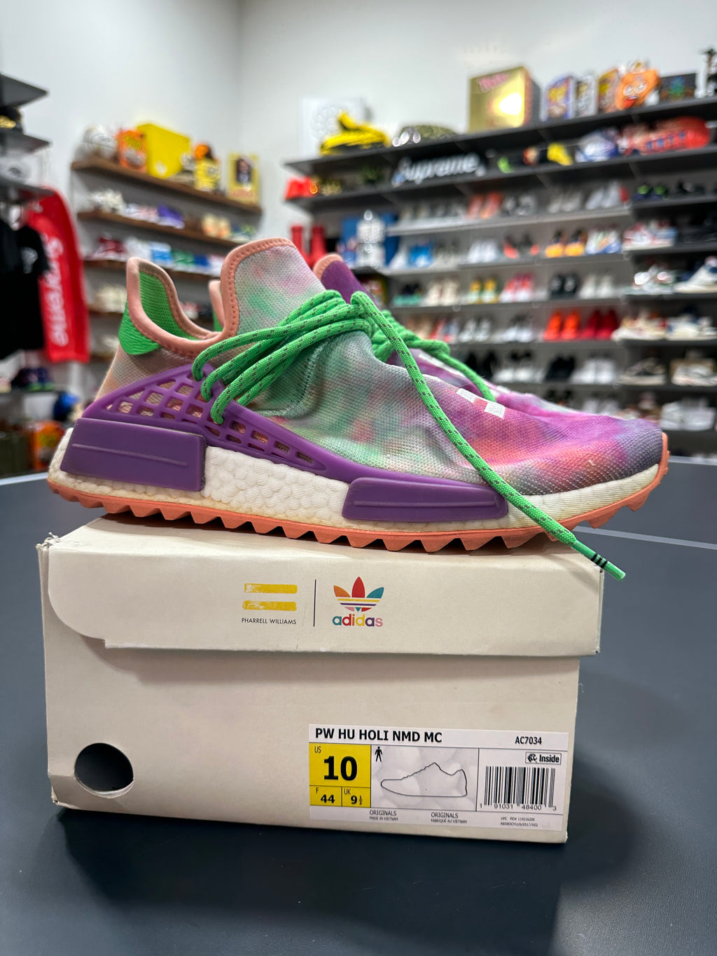 Adidas Human Race NMD Holi Festival Pink Glow Sz 10