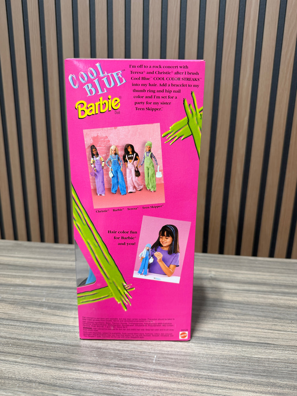 Vintage 1997 Cool Blue Barbie Doll NRFB Mattel #20122 Overalls NEW Sealed