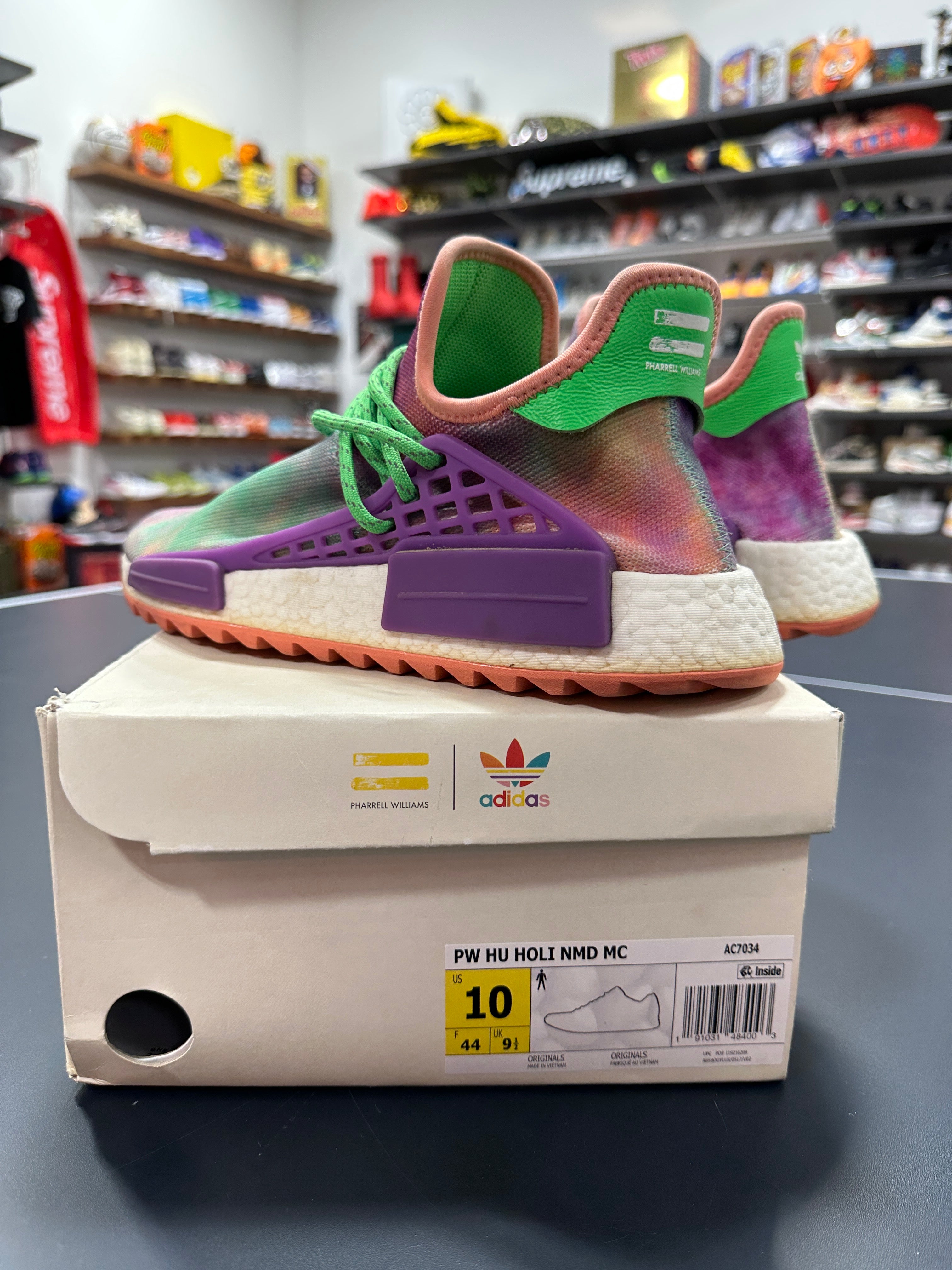 Adidas Human Race NMD Holi Festival Pink Glow Sz 10