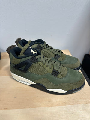 Air Jordan 4 Retro SE Craft Olive Green Men's Size 12 AJ4 Sneakers FB9927-200