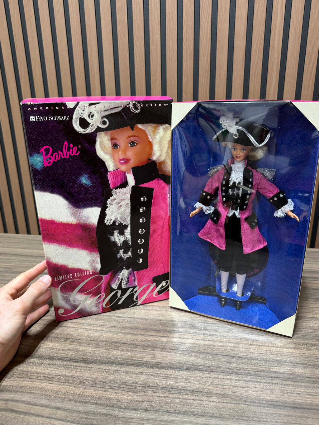 Barbie Doll as George Washington FAO Schwarz Limited Edition 1996 Mattel 17557