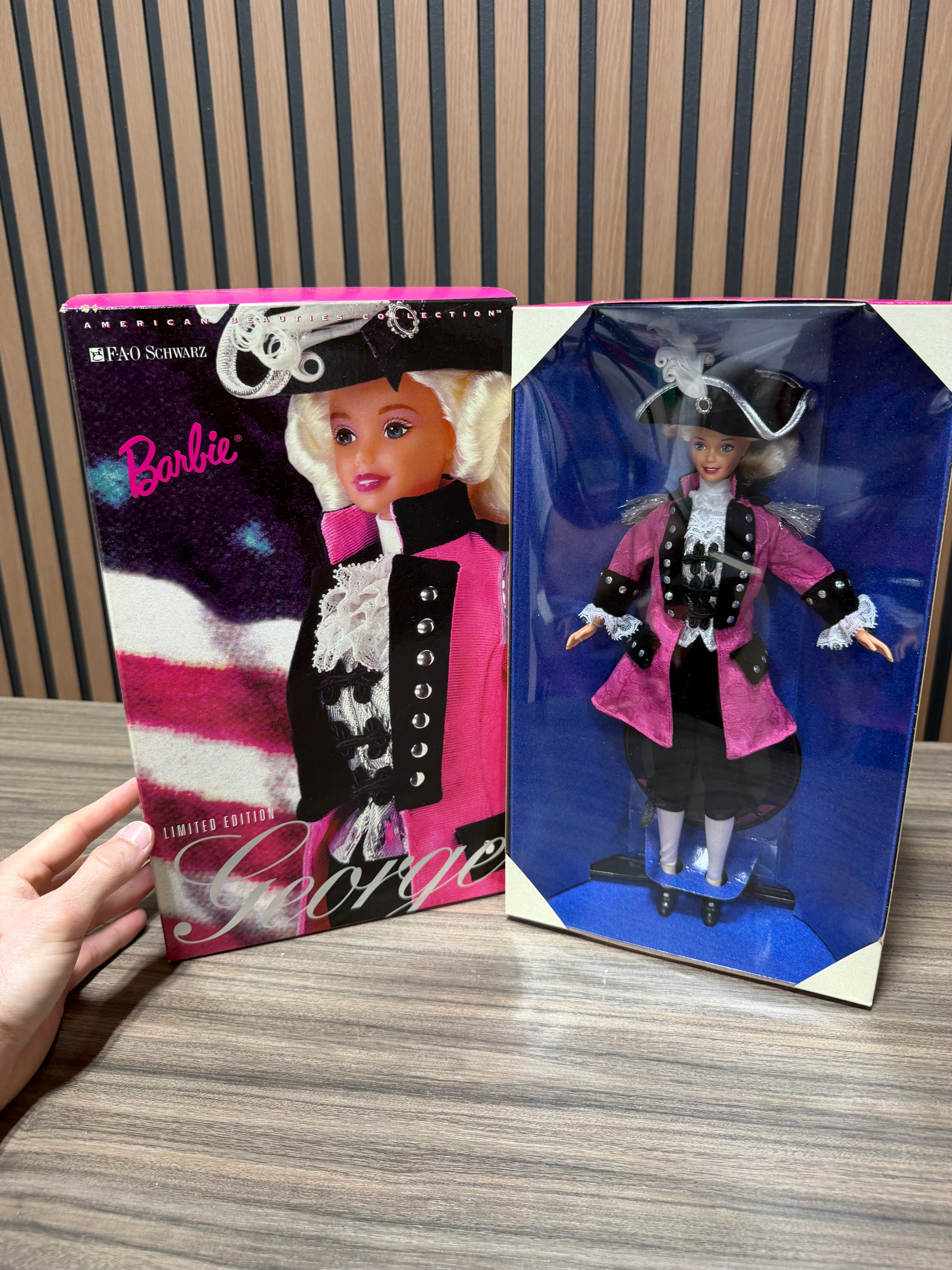 Barbie Doll as George Washington FAO Schwarz Limited Edition 1996 Mattel 17557