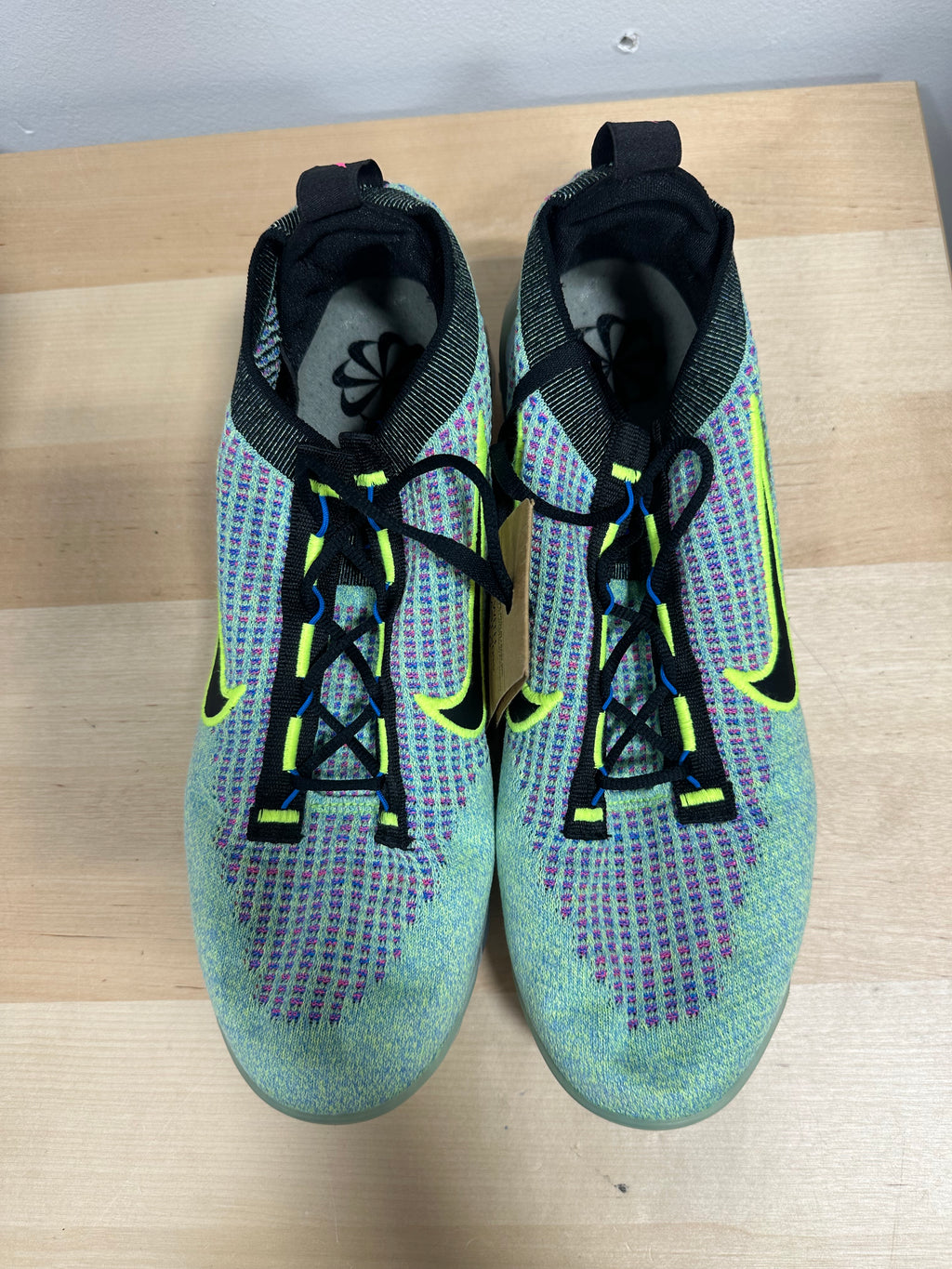 Nike Air VaporMax 2021 Flyknit Next Nature Volt Photo Blue Men's Size 11.5 DX3368-700