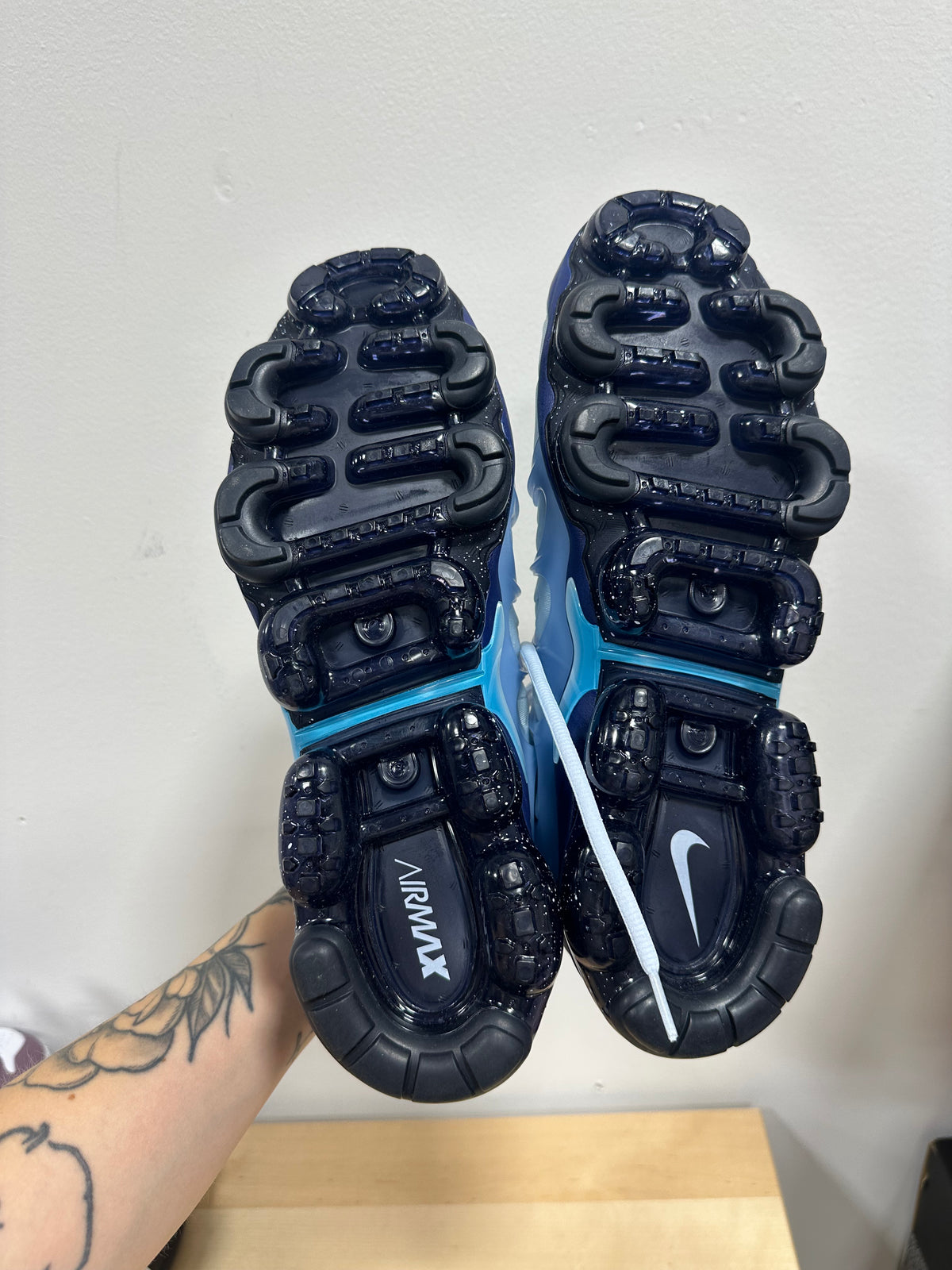 Nike Air VaporMax Plus Sky Blue Obsidian Navy CK1411-400 Men’s Size 12