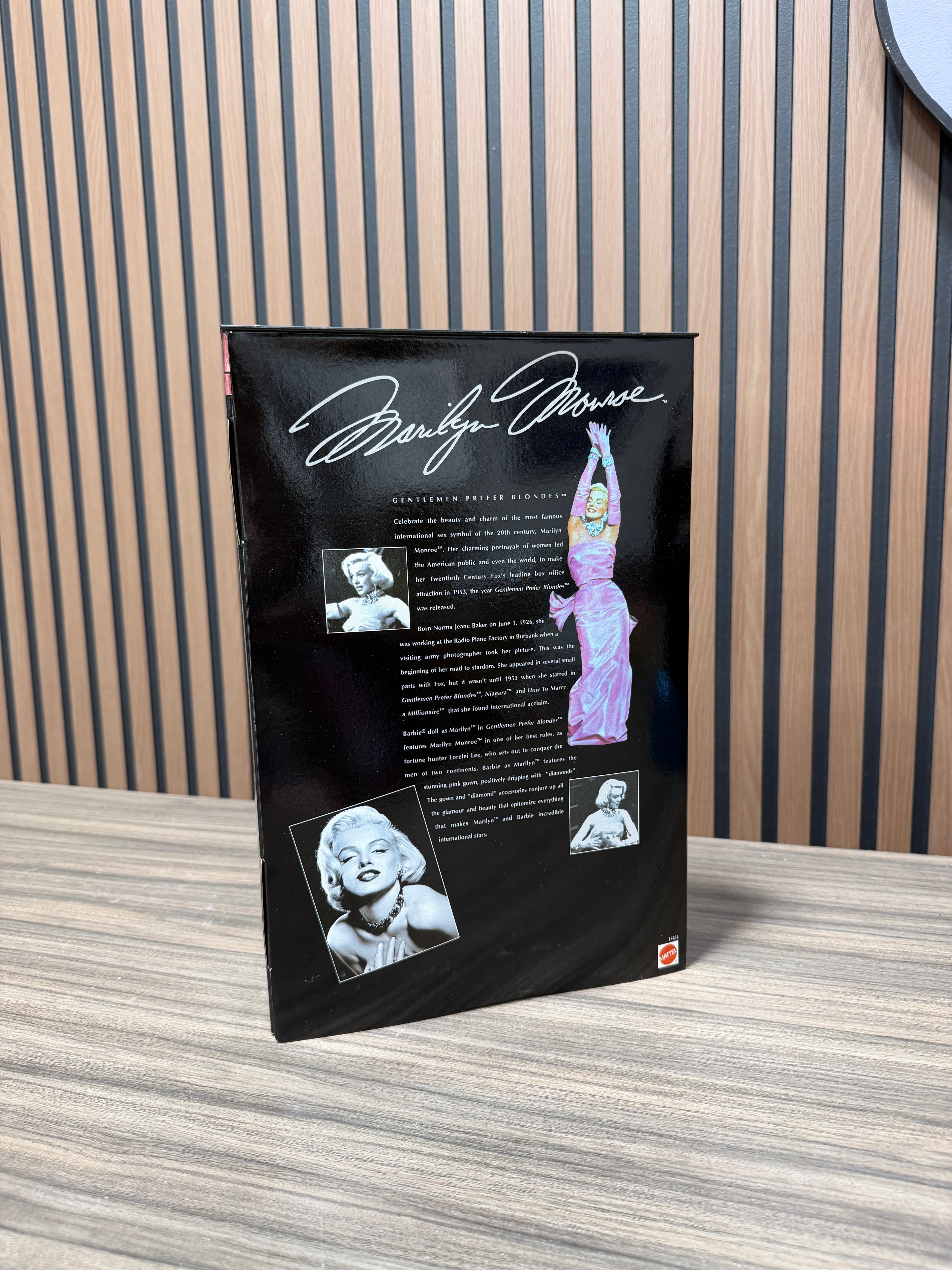 Barbie as Marilyn Monroe Gentlemen Prefer Blondes Mattel Vintage 1997