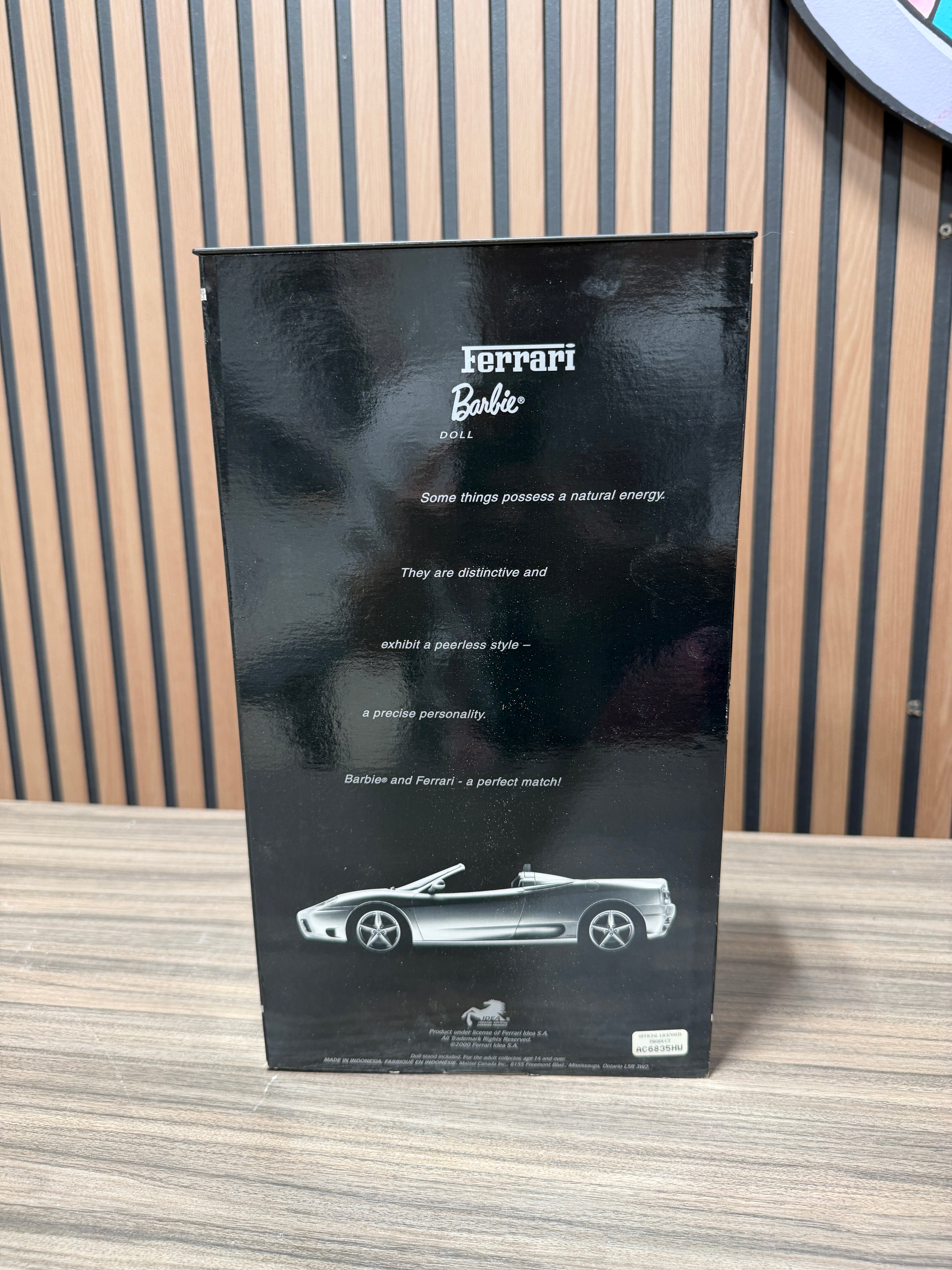 Ferrari Barbie Collector Edition Doll 2000 Mattel 28534