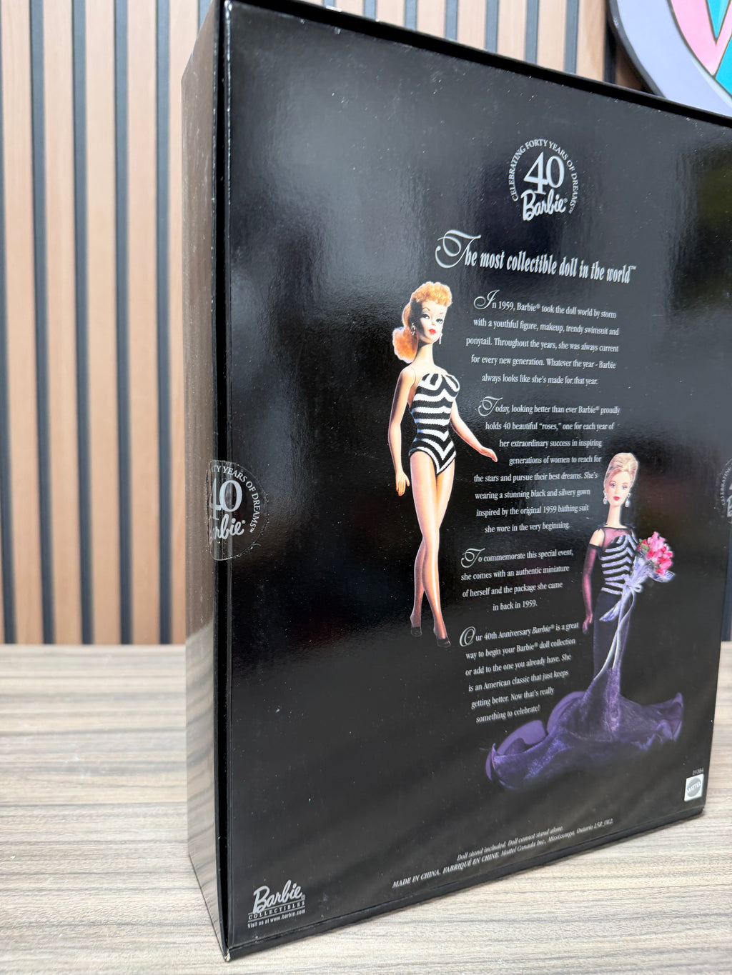 Barbie 40th Anniversary Collector Edition Doll 1999 Mattel 21384
