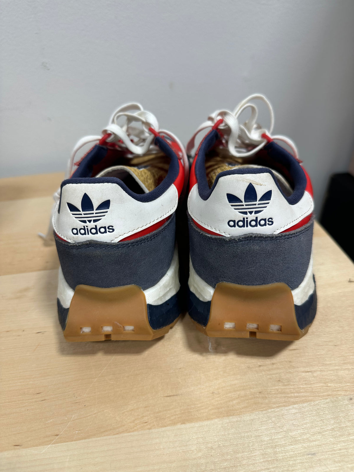 adidas Originals Retropy E5 Red Navy White Boost GY4487 Men’s Size 11