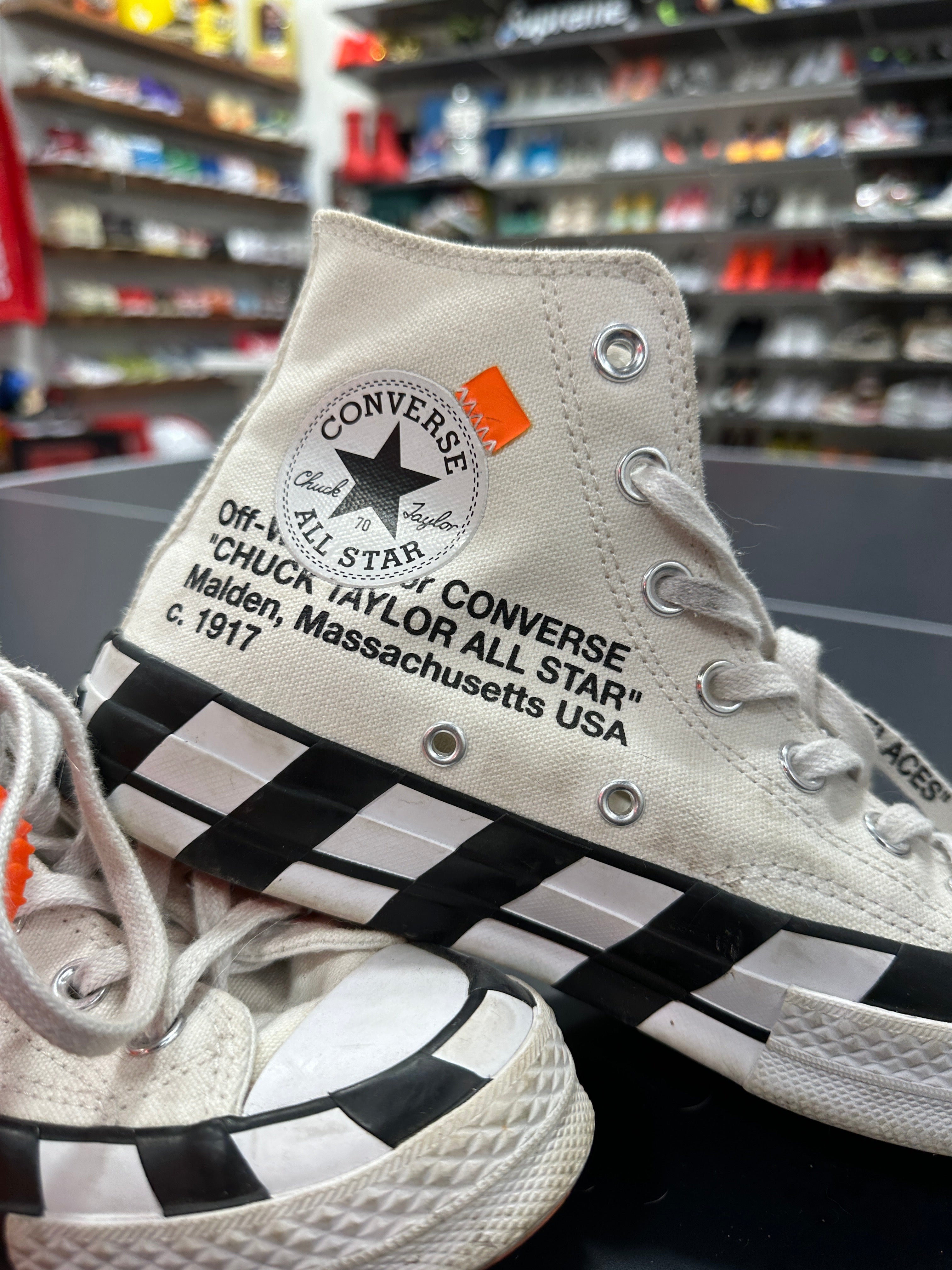 Off White Converse Sz 5.5 No Box